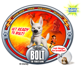 Bolt Video Game Homepage